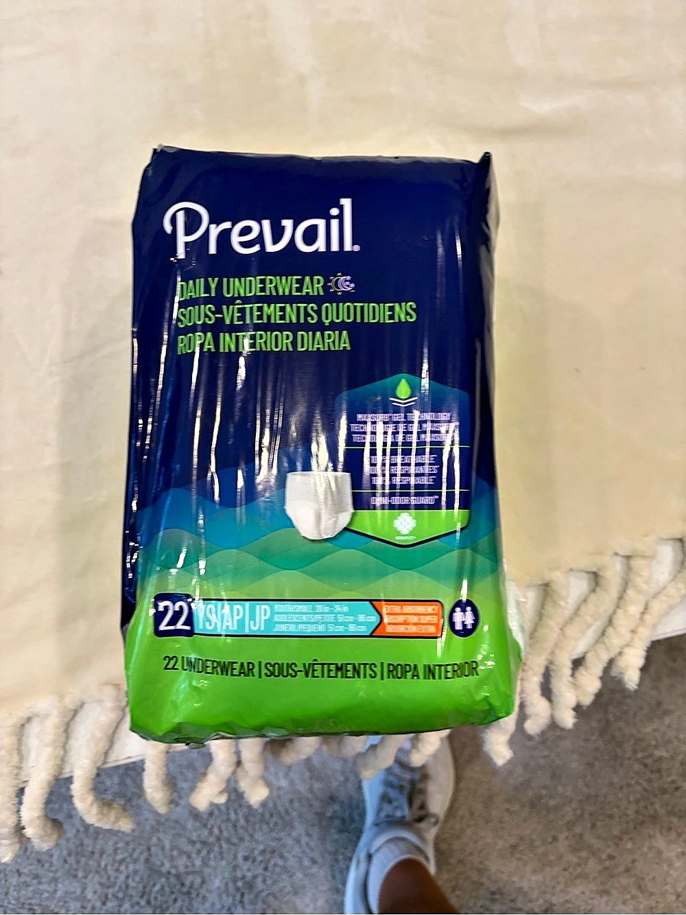 Prevail Daily Underwear Disposable Underwear Size 22 NWT